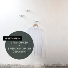 Laden Sie das Bild in den Galerie-Viewer, 3 Keramik Wandhaken - Weiß