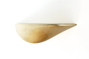 Wandregal aus Beton mittel - gold