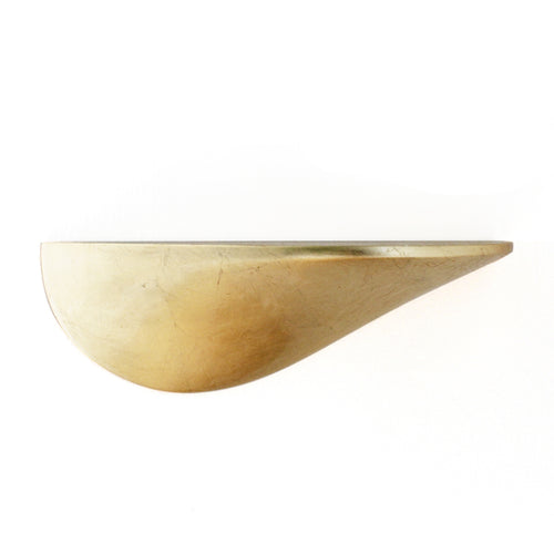 Wandregal aus Beton mittel - gold