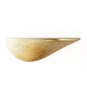 Wandregal aus Beton mittel - gold