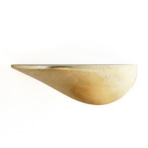 Wandregal aus Beton mittel - gold